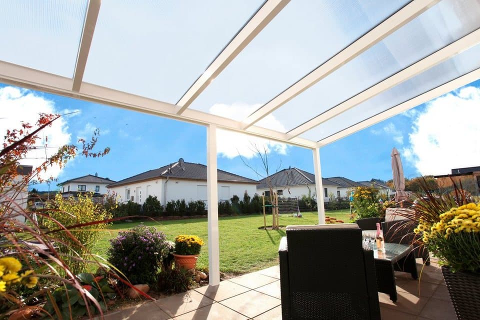 Skanholz Terrassendach Garda, Bedachung Doppelstegplatten, BxT: 648x257 - Thumbnail 3