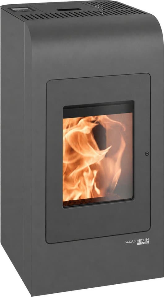 Haas + Sohn Pelletofen HSP 2 MOONLIGHT, Exklusiv, Lieferung bis ins Wohnzimmer, 8,6 kW, Zeitbrand, NEU in der Farbe Moonlight grau - Thumbnail 2