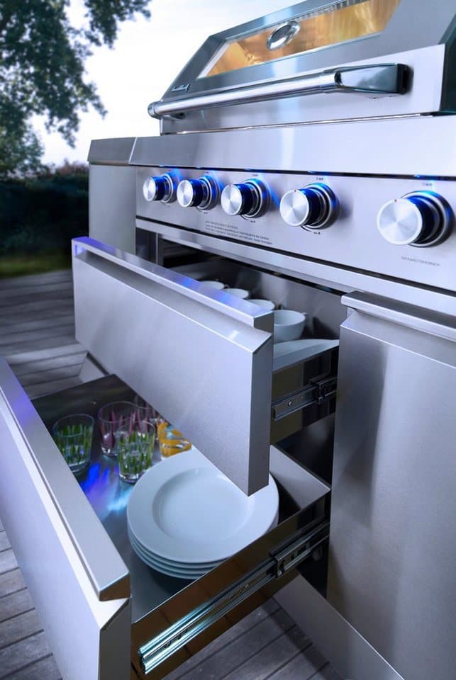 Buschbeck Outdoor-Küche »Oxford« mit Gasgrill und Kühlschrank, BxTxH: 245x60x119 cm - Thumbnail 10