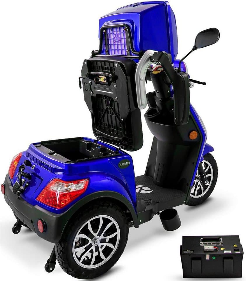 Rolektro Elektromobil Rolektro E-Trike 25 V.3, Lithium Akku, 1000 W, 25 km/h, (mit Topcase) - Thumbnail 10