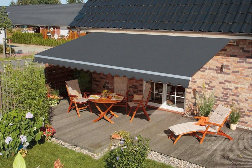 Spettmann Gelenkarmmarkise STAR FIX 400 cm Breite, 300 cm Ausfall, Volant gewellt - Thumbnail 2