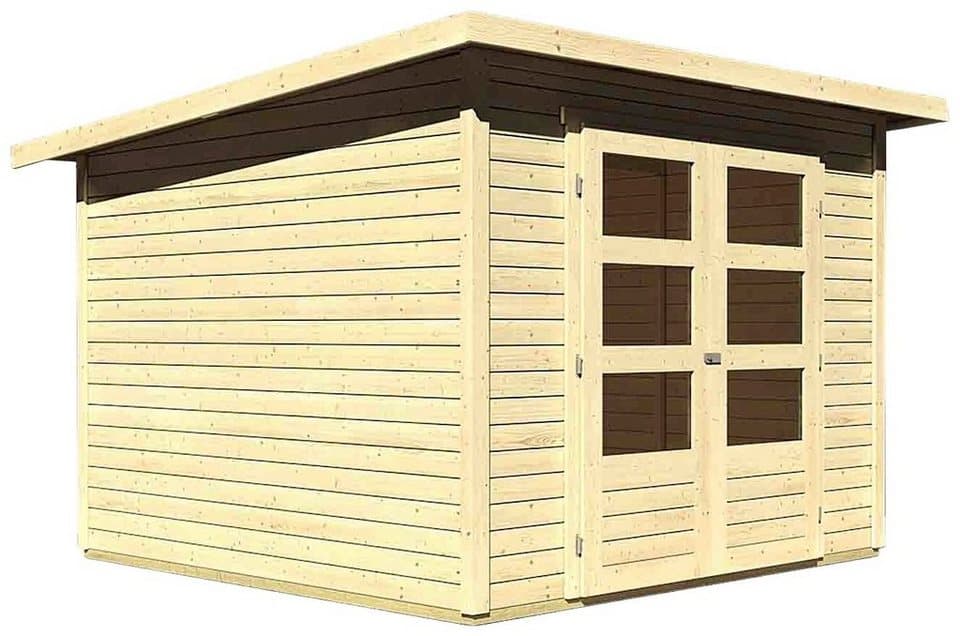 Karibu Gartenhaus Stockach 4, BxT: 282x282 cm, (Set), anthrazit, naturbelassen oder terragrau - Thumbnail 2