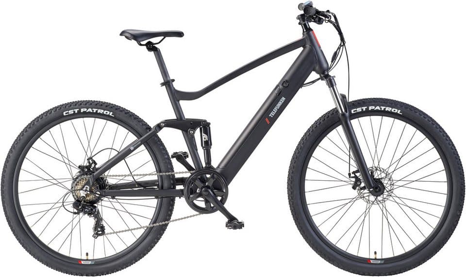 Telefunken E-Bike Mountainbike Aufsteiger M937, 7 Gang Shimano TY300D Schaltwerk, Kettenschaltung, Heckmotor, 489,6 Wh, Pedelec, Elektrofahrrad, Damen u. Herren, E-MTB, Mountainbike, 29 Zoll - Thumbnail 2