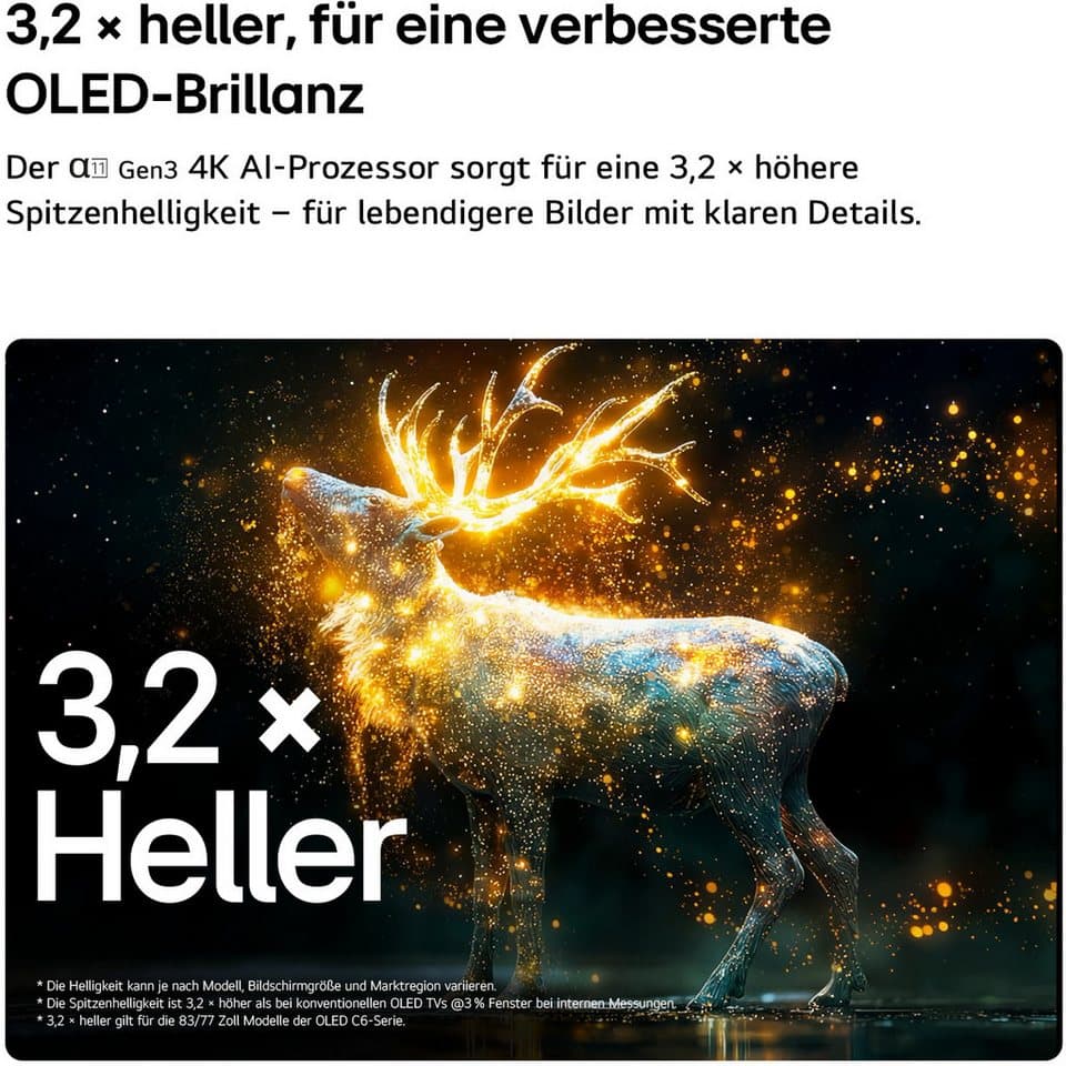 LG OLED77C68LA OLED-Fernseher (195 cm/77 Zoll, 4K Ultra HD, Smart-TV) - Thumbnail 16