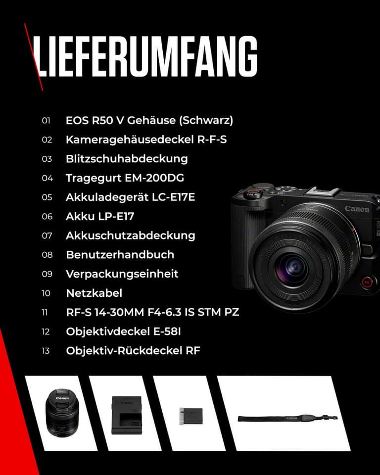 Canon EOS R50 V + RF-S 14-30mm F4-6.3 IS STM PZ Kit Systemkamera (RF-S 14-30mm F4-6.3 IS STM PZ, 25,5 MP, WLAN (Wi-Fi), Bluetooth) - Thumbnail 13
