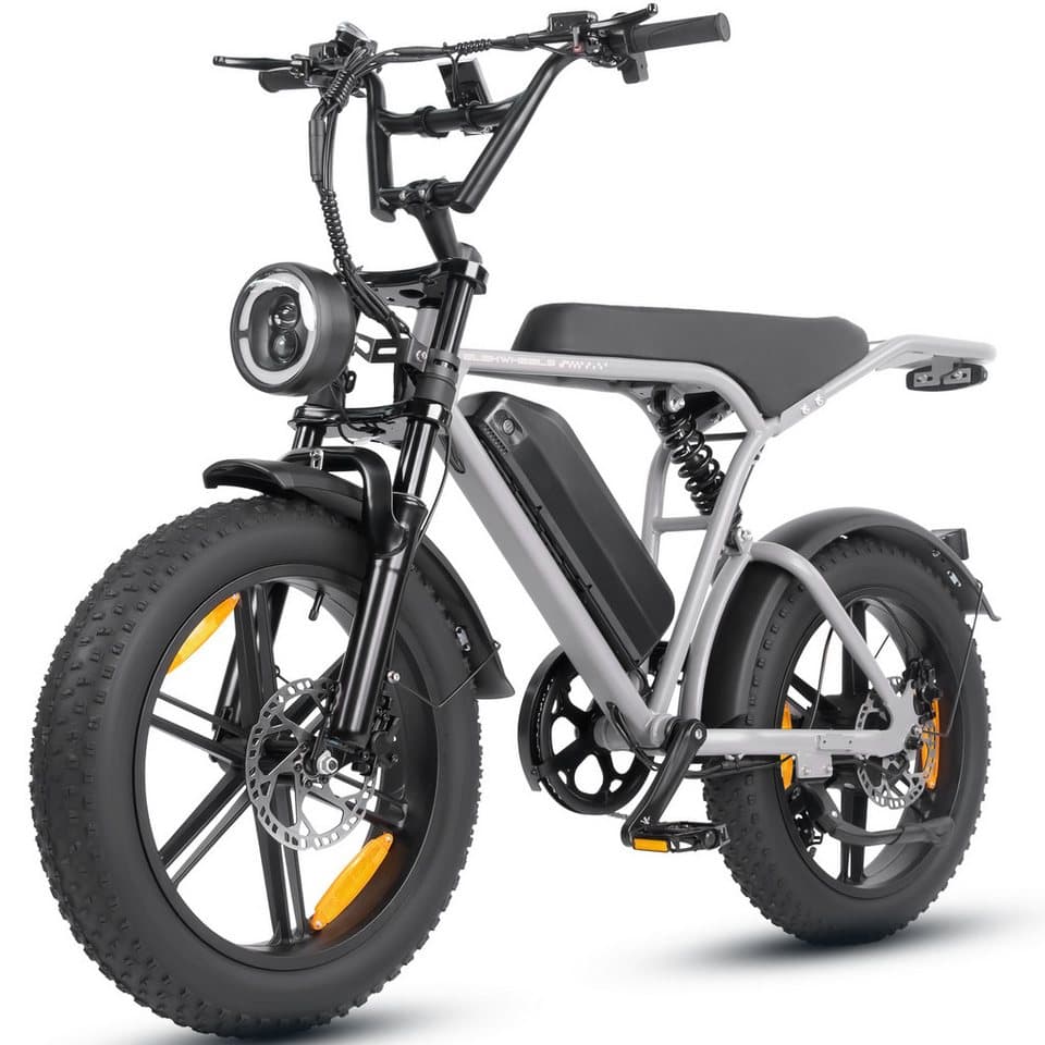 Vankel E-Bike Cityrad E6-2.0 Elektrofahrrad 20” x 4 Damen u. Herren Pedelec 720Wh Max.108KM, 7 Gang Shimano, Kettenschaltung, Heckmotor, 720 Wh, (mit Akku-Schlüssel, Beleuchtungsset, mit Akku-Ladegerät, mit Werkzeug), Pedelec, Elektrofahrrad E-Mountainbike für Erwachsene, E-bikes - Bild 1