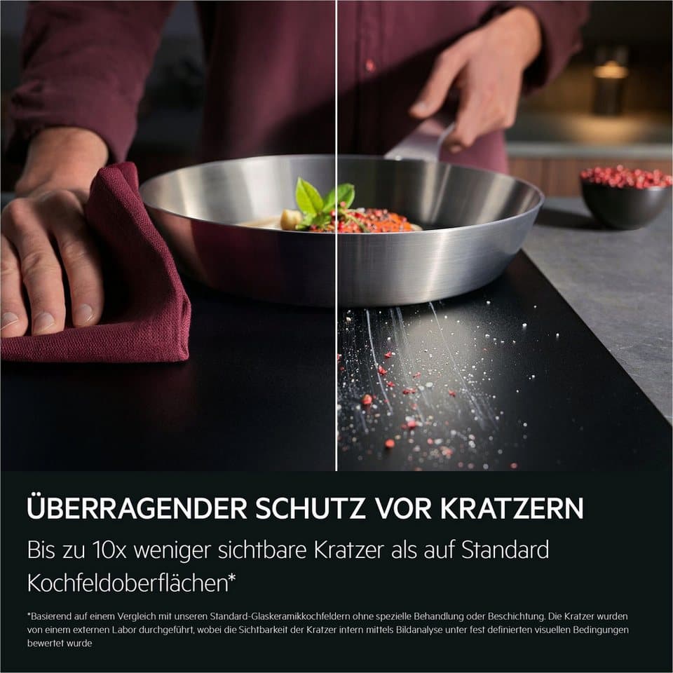AEG Induktions-Kochfeld Serie 7000 TII84B1FFZ, Bis zu 10x weniger sichtbare Kratzer – Made in Germany - Thumbnail 4