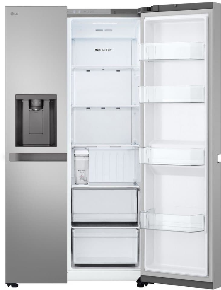 LG Side-by-Side GSLC41PYPE, 179 cm hoch, 91,3 cm breit, Total No Frost, LINEARCooling, Multi-Airflow, Integrierter Wassertank - Thumbnail 7