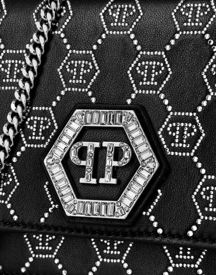 PHILIPP PLEIN Clutch Hexagon Verziert - Thumbnail 4