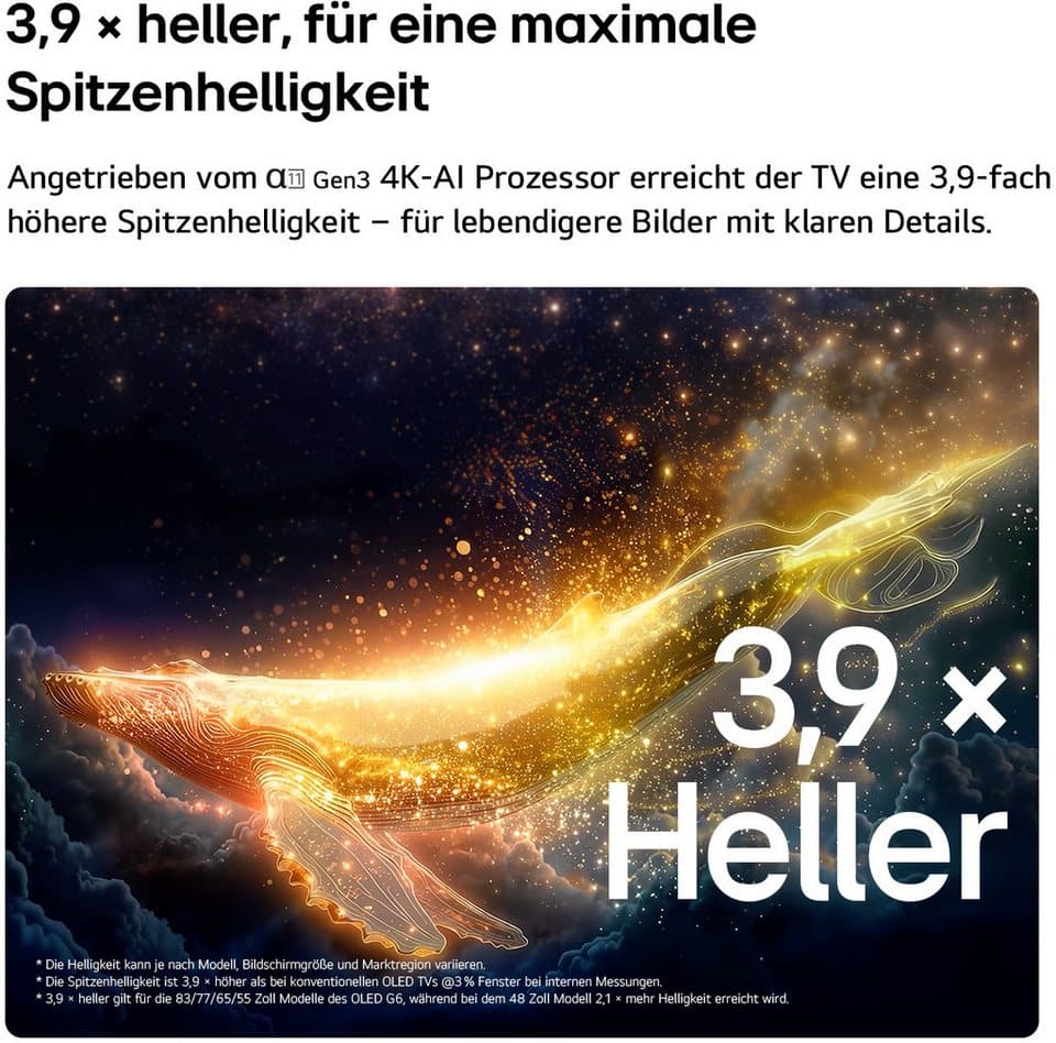 LG OLED83G67LW OLED-Fernseher (210 cm/83 Zoll, 4K Ultra HD, Smart-TV) - Thumbnail 15