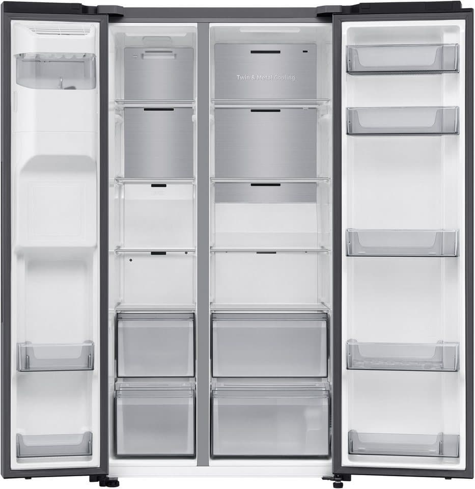 Samsung Side-by-Side RS70F RS70F66KBTEF, 178 cm hoch, 91,2 cm breit, Eis- und Wasserspender, Al Energy Mode, No Frost+ - Thumbnail 4