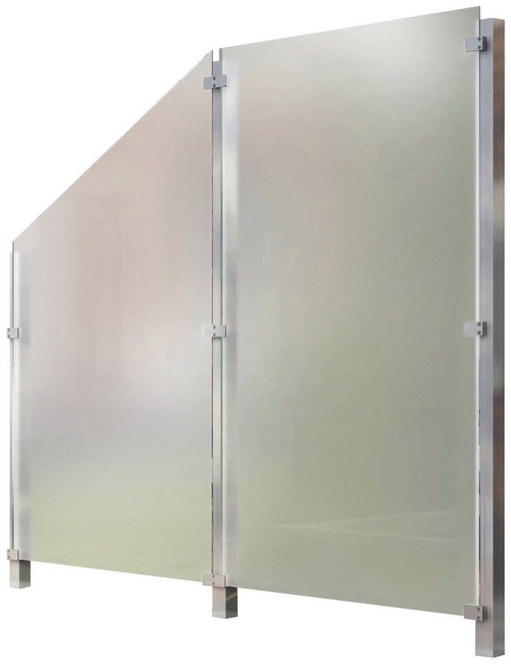 STAKET PRO Zaun, (Set), Glaszaun, Gesamtlänge: 2,29 m, 3 Pfosten
