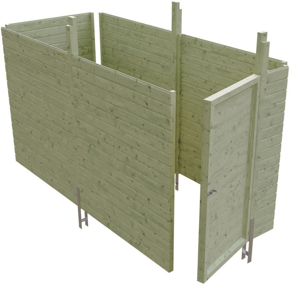 Skanholz Carport-Geräteraum Abstellraum C1, BxT: 314x164 cm, aus Profilschalung - Bild 1