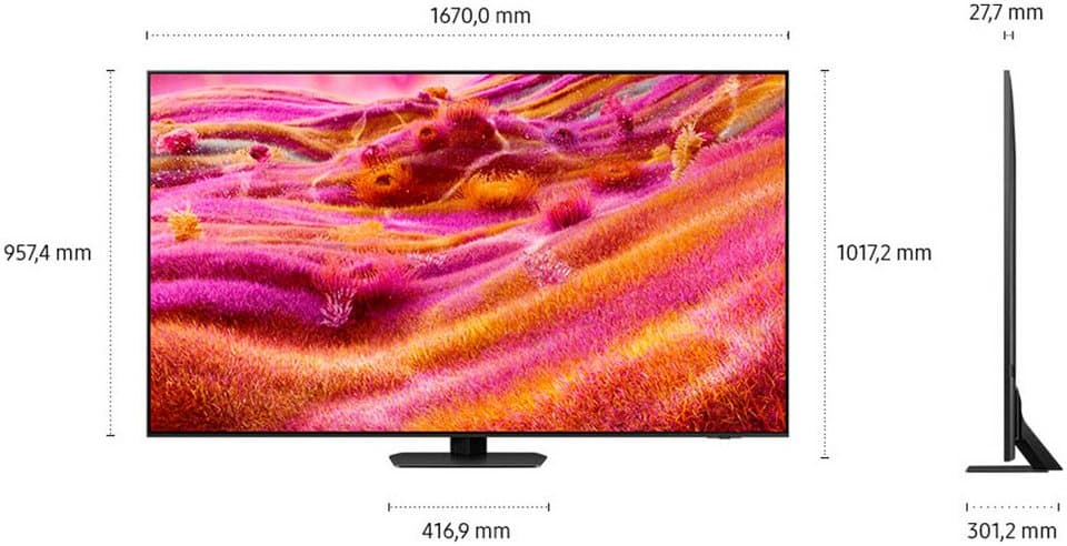 Samsung GQ75QN90FAT QLED-Fernseher (189 cm/75 Zoll, 4K Ultra HD, Smart-TV, NQ HDR+, Glare Free, Upscaling Pro, Dolby Atmos & AI Sound, bis 165Hz) - Thumbnail 12