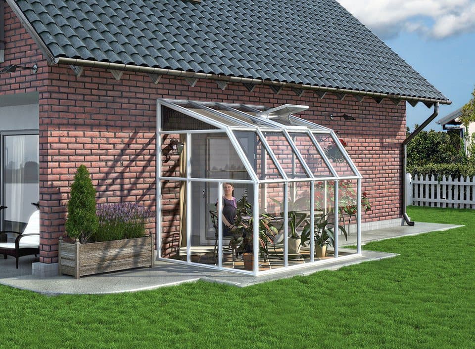 Palram - Canopia Gewächshaus Sun Room, BxTxH: 201 x 262 x 247 cm, BxLxH: 58 x 120 x 247 cm, 3 mm Wandstärke, lebenslang widerstandsfähige Wandpaneele - Bild 1