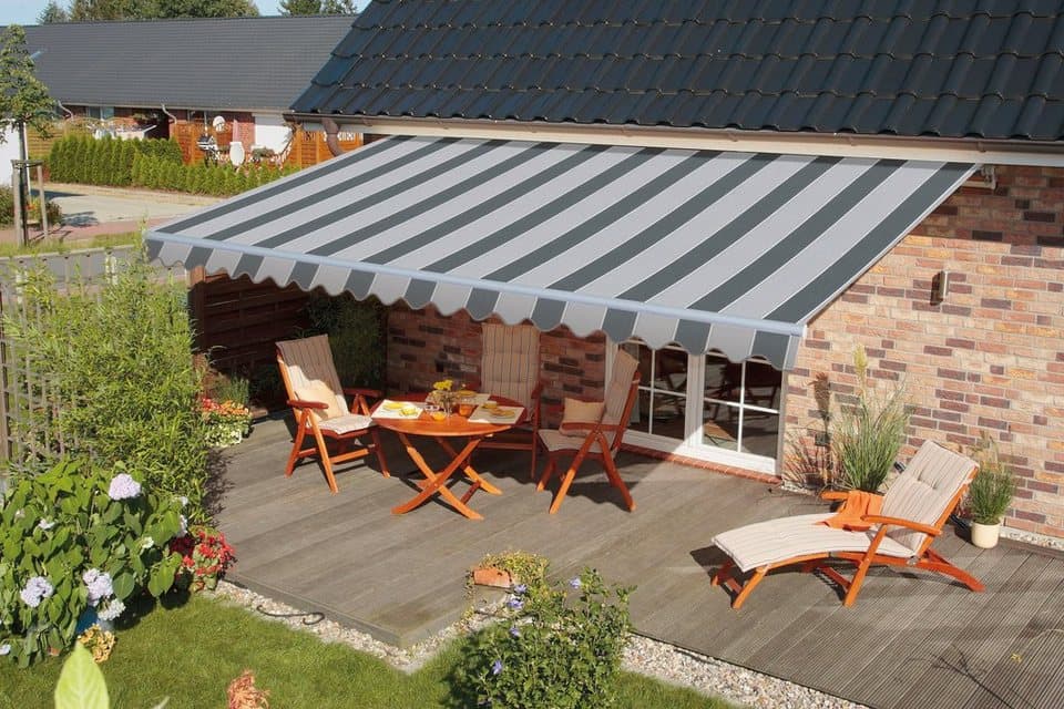 Spettmann Gelenkarmmarkise STAR FIX 300 cm Breite, 250 cm Ausfall, Volant gewellt - Thumbnail 2