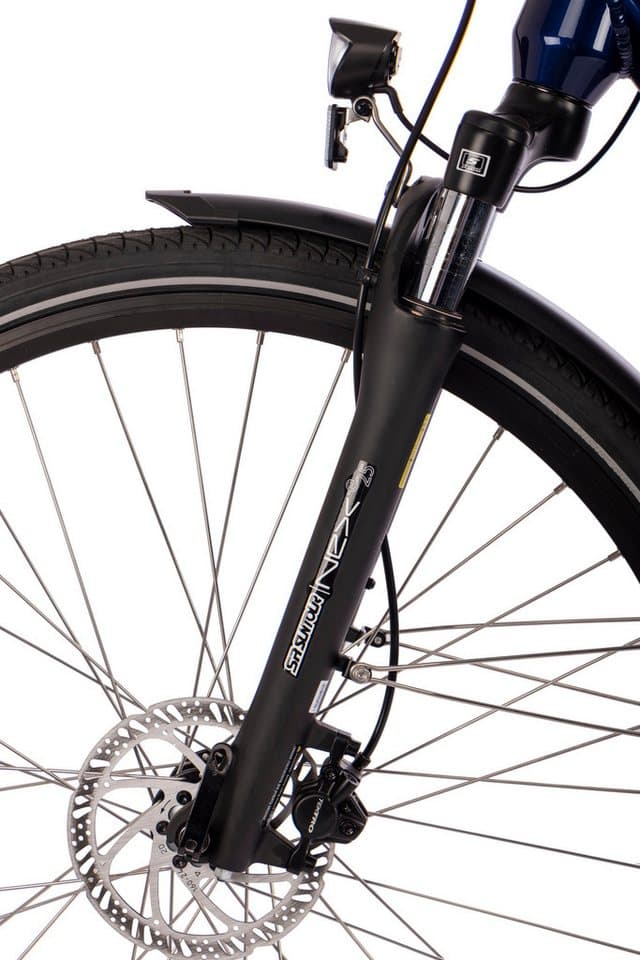 SAXONETTE E-Bike Trekkingrad E-Bike Cityrad Deluxe Sport (Wave), 9 Gang Shimano Alivio Schaltwerk, Kettenschaltung, Mittelmotor, 418 Wh, (Packung), (mit integr. Akku), Elektrofahrrad für Damen u. Herren - Thumbnail 3