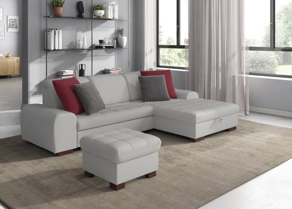 sit&more Ecksofa Luxor L-Form, wahlweise mit Schlaffunktion, Bettkasten und Kopfteilverstellung - Bild 1