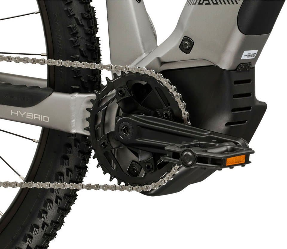 Kross E-Bike Mountainbike Influx Hybrid 2.0 16,7Ah / BOSCH 600 Wh 29" silber 9 Gänge 2026, 9 Gang Shimano CUES U4000 Schaltwerk, Kettenschaltung, Mittelmotor, 600 Wh, BOSCH PERFORMANCE LINE PX 36 V/250 W, Mittelmotor - Thumbnail 10