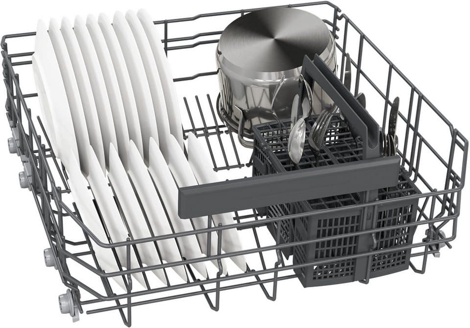 SIEMENS Standgeschirrspüler iQ300 SN23EW28AE, 13 Maßgedecke, Made in Germany, flexible Körbe & Schubladen, Spülturbo varioSpeed - Thumbnail 7