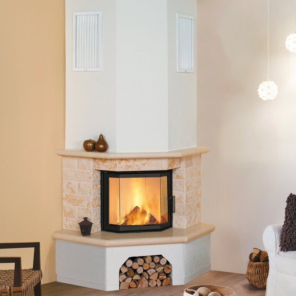 HARK Kaminbausätze »Vermont echter Marmor classico-beige«, 8 kW, Zeitbrand, Aufbaumaterial bis Raumhöhe 250cm inkl. - Thumbnail 2