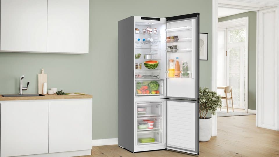 BOSCH Kühl-/Gefrierkombination Serie 4 KGN39OCAF, 203 cm hoch, 60 cm breit, Green Collection: produziert mit CO₂ reduzierten Materialien - Thumbnail 16