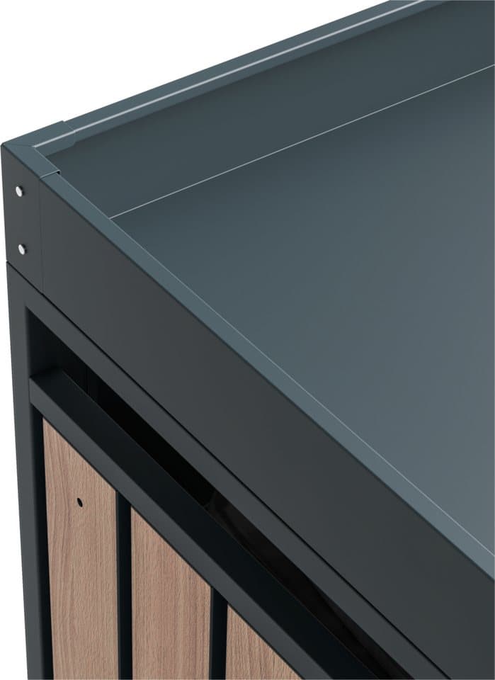 WESTMANN Mülltonnenbox Planta, Platz für 4 Mülltonnen je 240 L, BxHxT: 264x84x124,5 cm - Thumbnail 7