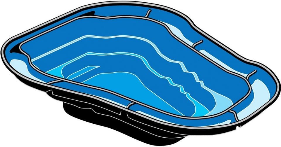 Ubbink Fertigteich Ocean II, BxLxH: 225x265x80 cm, 2000 l - Thumbnail 2