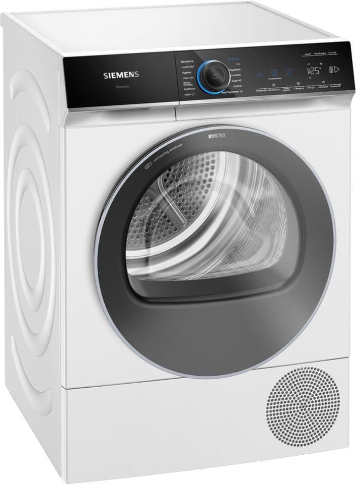 SIEMENS Wärmepumpentrockner iQ700 WQ46B2D41, Leisester Siemens Trockner mit 56 dB, Selbstreinigender Kondensator