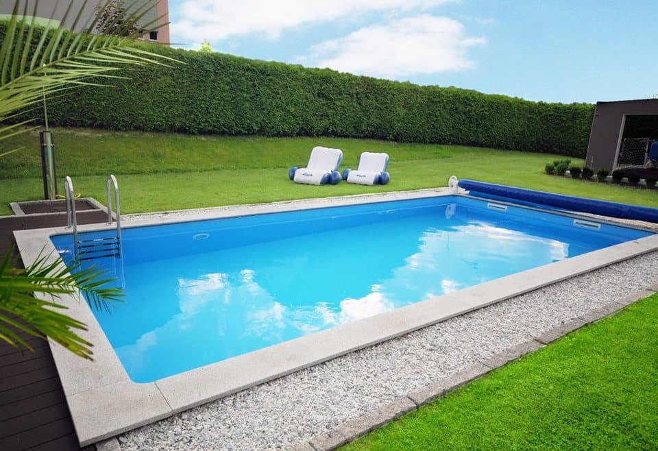 KWAD Rechteckpool mit Römertreppe (Set), 8x4, 7x3,5 oder 6x3m Höhe: 1,50m, mit Foliensack 0,6mm - Thumbnail 3