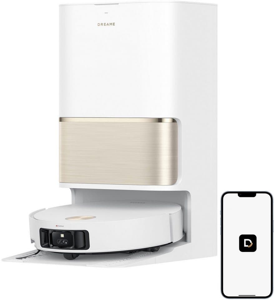 Dreame Saugroboter mit Wischfunktion L50 Pro Ultra, 600 W, 19500Pa Saugkraft, Vollautomatische Basisstation, Reinigung bei 75° C