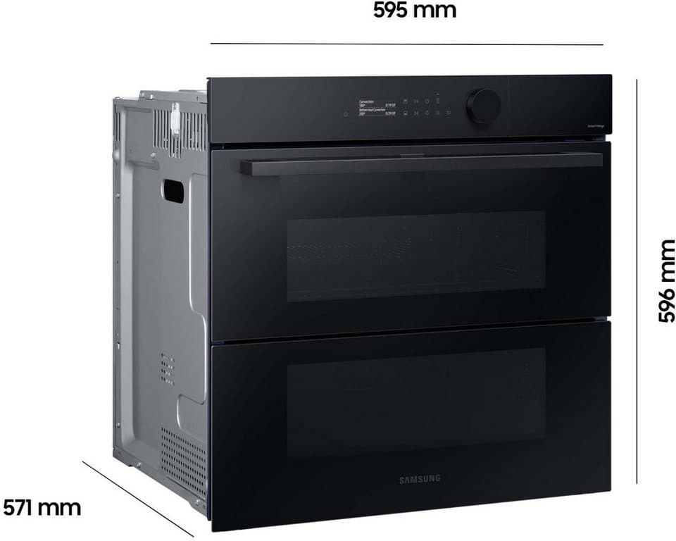 Samsung Pyrolyse Backofen Serie 5 NV7B5775XDK, mit 1-fach-Teleskopauszug, Pyrolyse-Selbstreinigung, Dual Cook Flex – Ein Ofen. Zwei Garräume. Flexible Tür. - Thumbnail 26