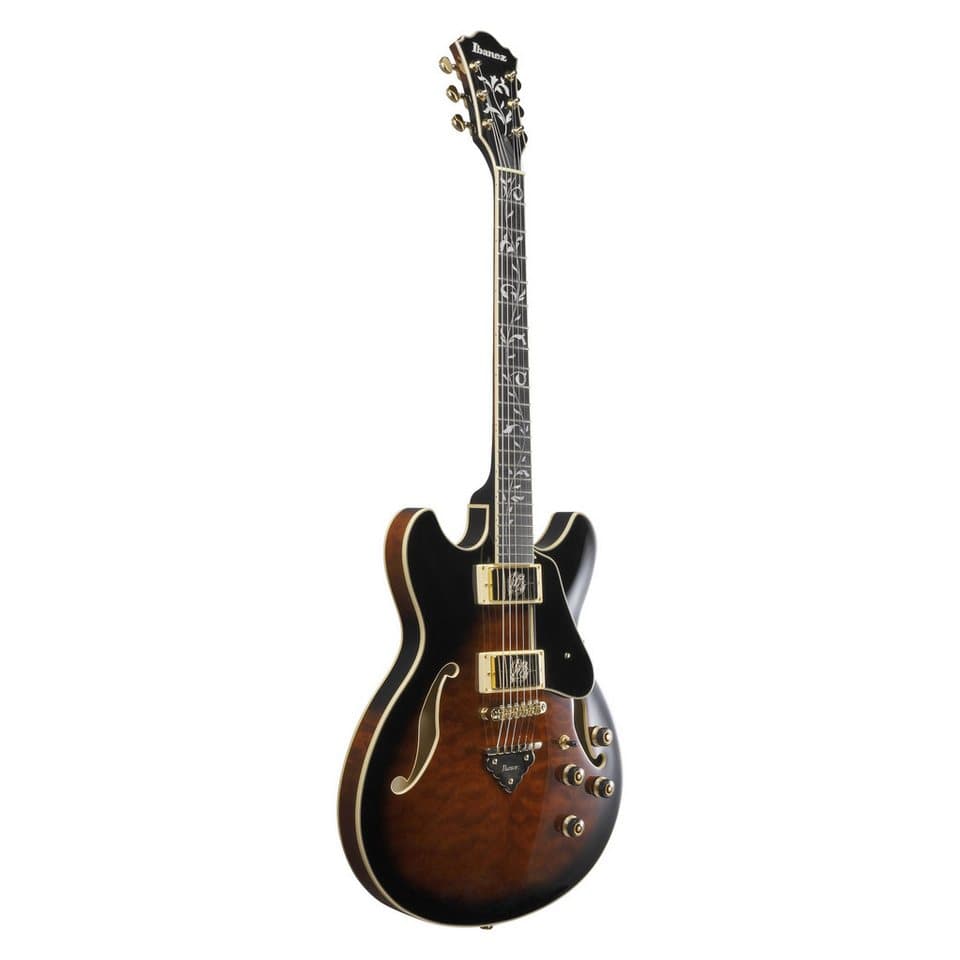 Ibanez Halbakustik-Gitarre, Halb-Akustik Gitarren, Semi Hollow-Modelle, Artcore Expressionist AS93QMSP-DB Dark Brown Sunburst - Halbakustik - Thumbnail 3