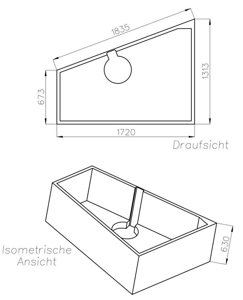 OTTOFOND Badewanne Galia II, (2-tlg), mit Wannenträger - Thumbnail 6