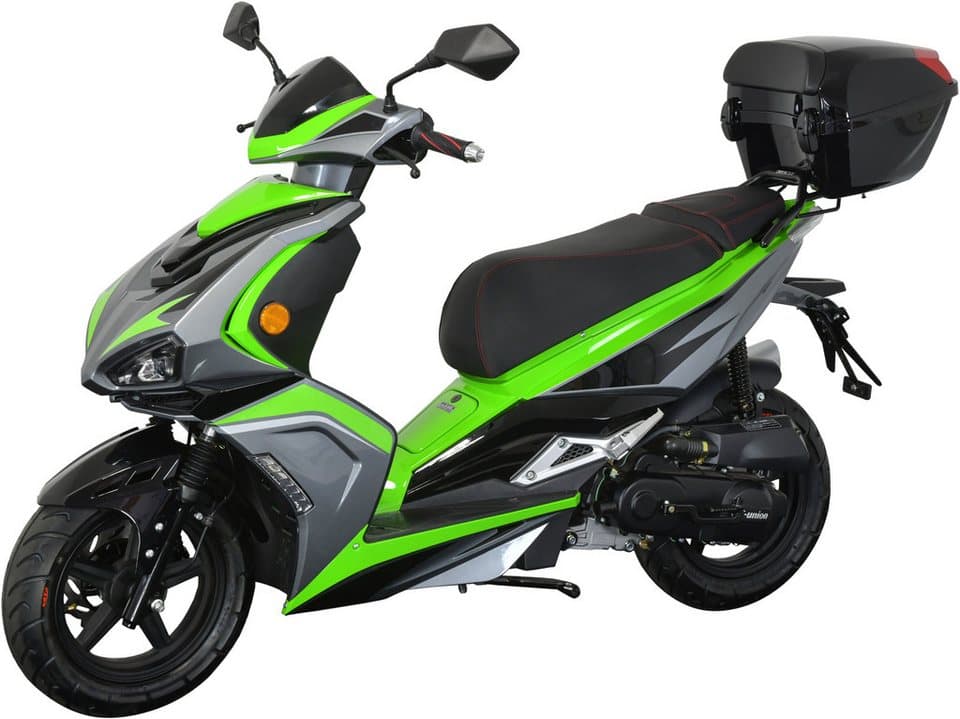 GT UNION Motorroller Striker 25, 49,5 ccm, 25 km/h, Euro 5+, (Set, mit Topcase), Luftgekühlter Motor - Thumbnail 2
