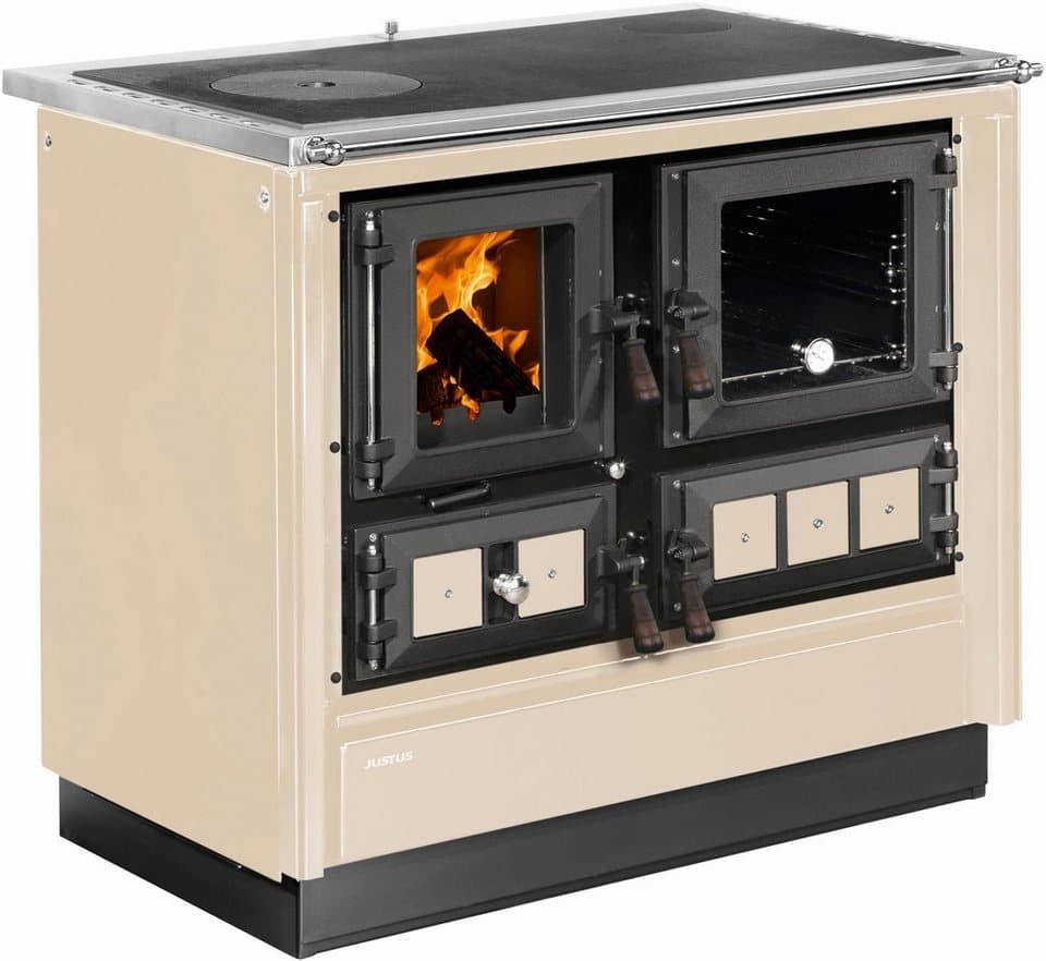 JUSTUS Festbrennstoffherd Rustico-90 2.0, 7,2 kW, Zeitbrand - Bild 1