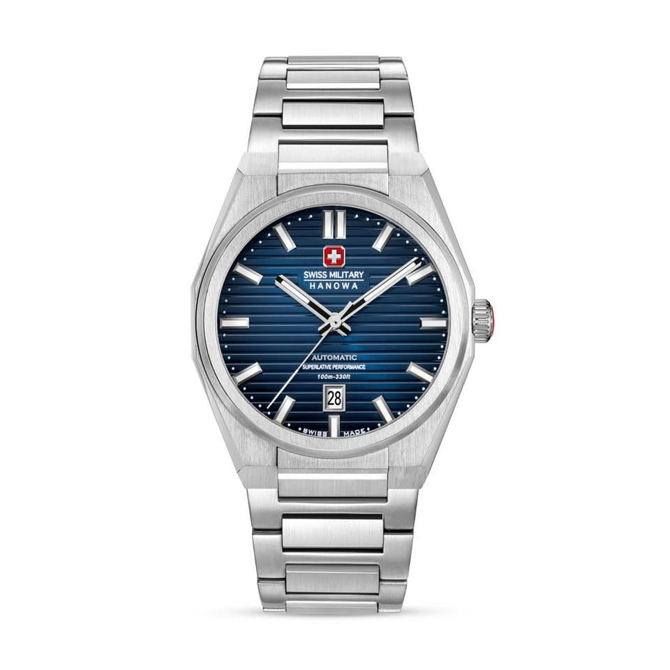 Swiss Military Hanowa Automatikuhr Avalanche SMWGL0006901, Armbanduhr, Herrenuhr, Swiss Made, Mechanische Uhr, Edelstahlarmband