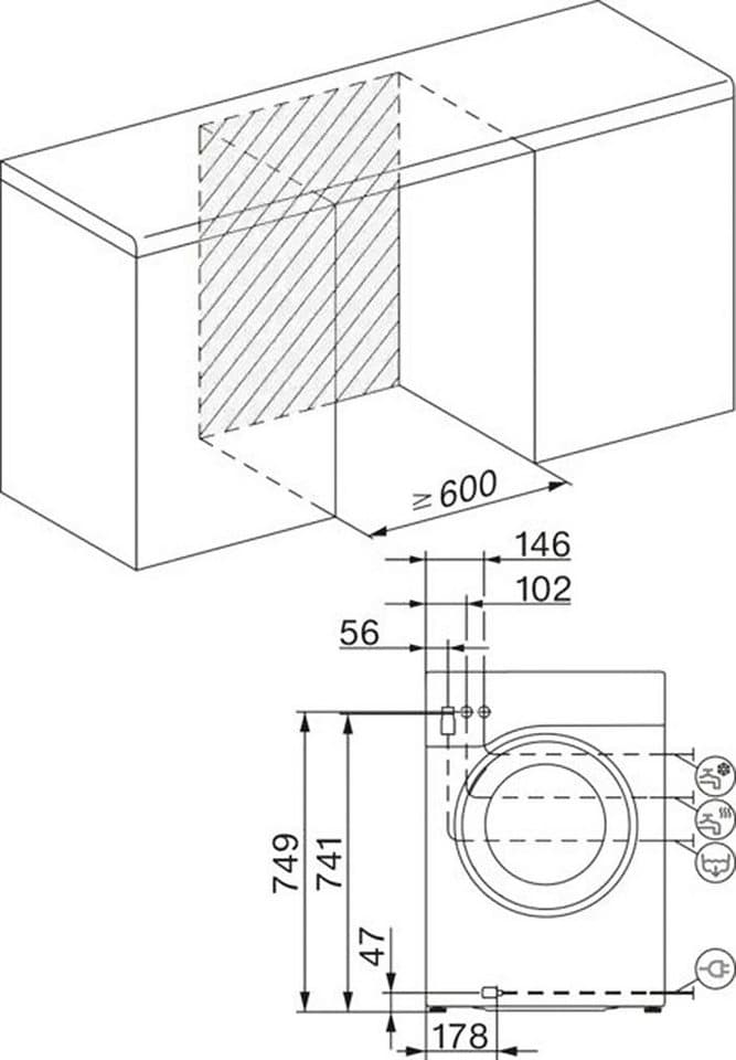 Miele Waschmaschine WSB363 WPS PWash&8kg, 8 kg, 1400 U/min, Getestet auf 20 Jahre perfekte Wäschepflege, 25 Jahre Motorgarantie - Thumbnail 9