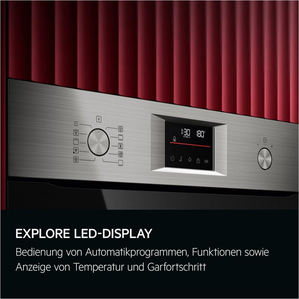 AEG Elektro-Herd-Set Serie 5000 HH25HSPM, Pyrolyse-Selbstreinigung, Heißluft: Gleichmäßiges Garen auf 3 Ebenen: ideal für Mehrblech‑Backen - Thumbnail 12