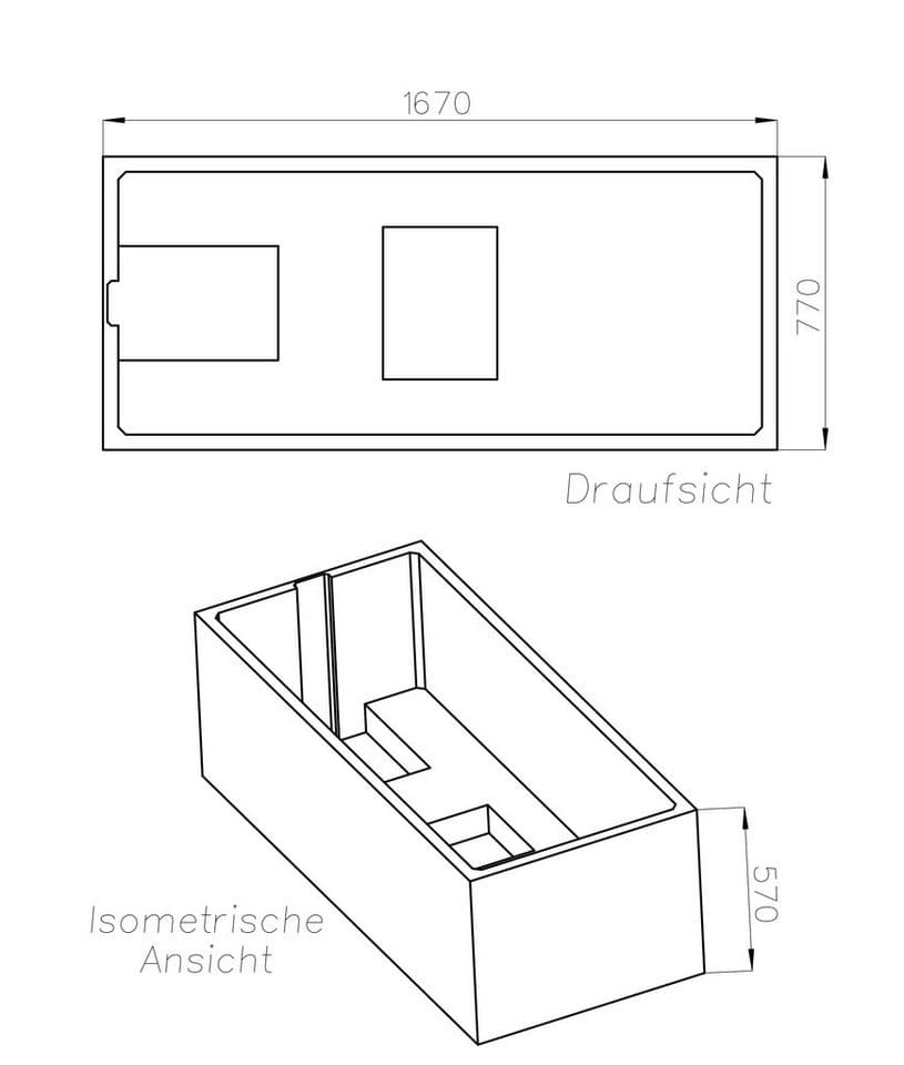 OTTOFOND Badewanne Jamaica, (3-tlg), mit Wannenträger, Ablaufgarnitur, Nackenkissen und Griffe - Thumbnail 7