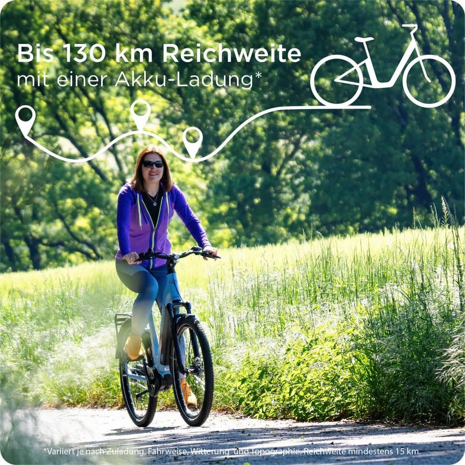 Zündapp E-Bike Cityrad X800, 7 Gang, Nabenschaltung, Mittelmotor, 550 Wh, Pedelec, Elektrofahrrad für Damen und Herren - Thumbnail 2