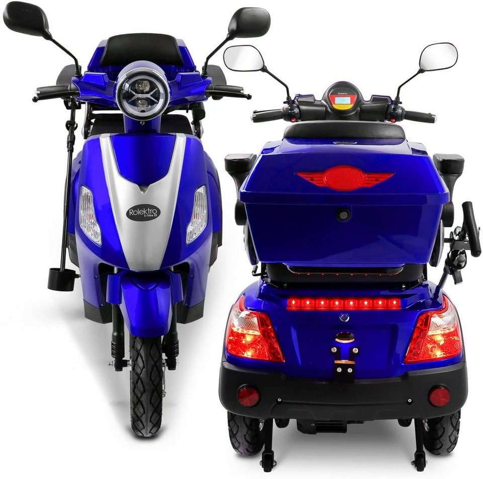Rolektro Elektromobil Rolektro E-Trike 25 V.3, Lithium Akku, 1000 W, 25 km/h, (mit Topcase) - Thumbnail 2