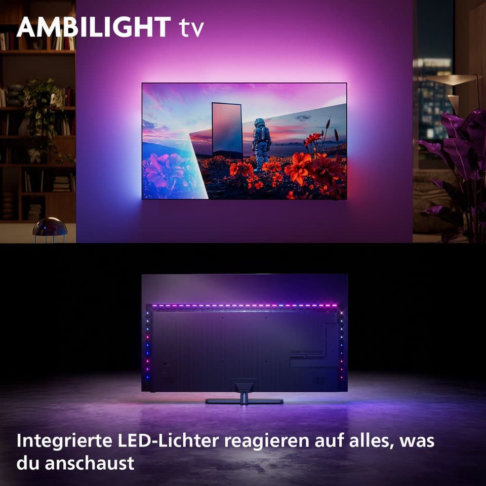 Philips 55OLED811/12 OLED-Fernseher (139 cm/55 Zoll, 4K Ultra HD, Smart-TV) - Thumbnail 2