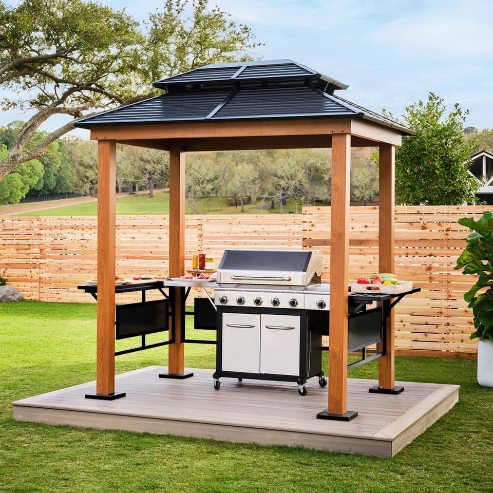Sojag Grillpavillon »Maui« Holzoptik, 158x249x278 cm