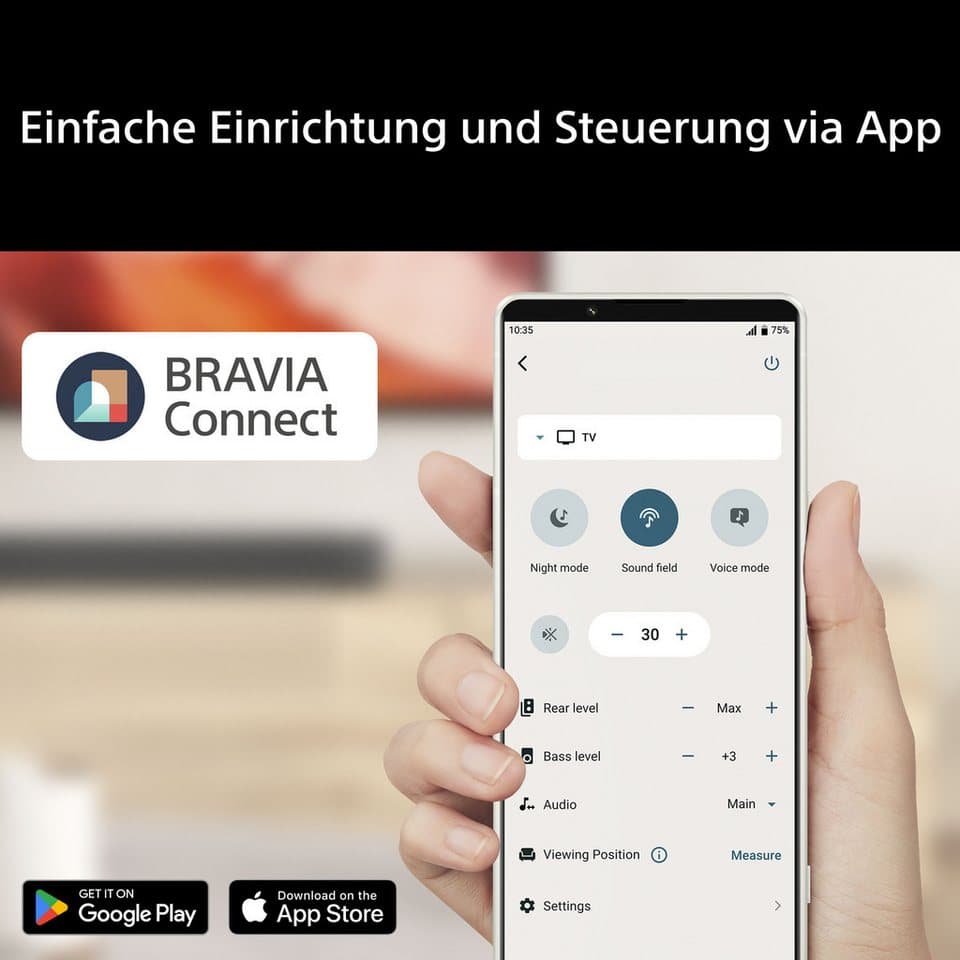 Sony BRAVIA Theatre Rear 9 SA-RS 9 Surround-Lautsprecher (Bluetooth, WLAN (WiFi), 200 W, Für Soundbar/Heimkino-Soundsystem, SA-RS9, Modell 2026) - Thumbnail 6