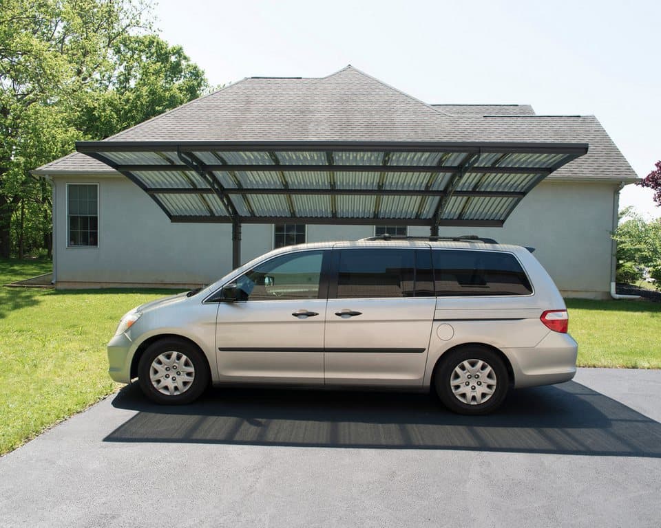Palram - Canopia Einzelcarport Arizona, BxT: 289x495 cm, 205 cm Einfahrtshöhe, 100% UV-geschützt - Thumbnail 3