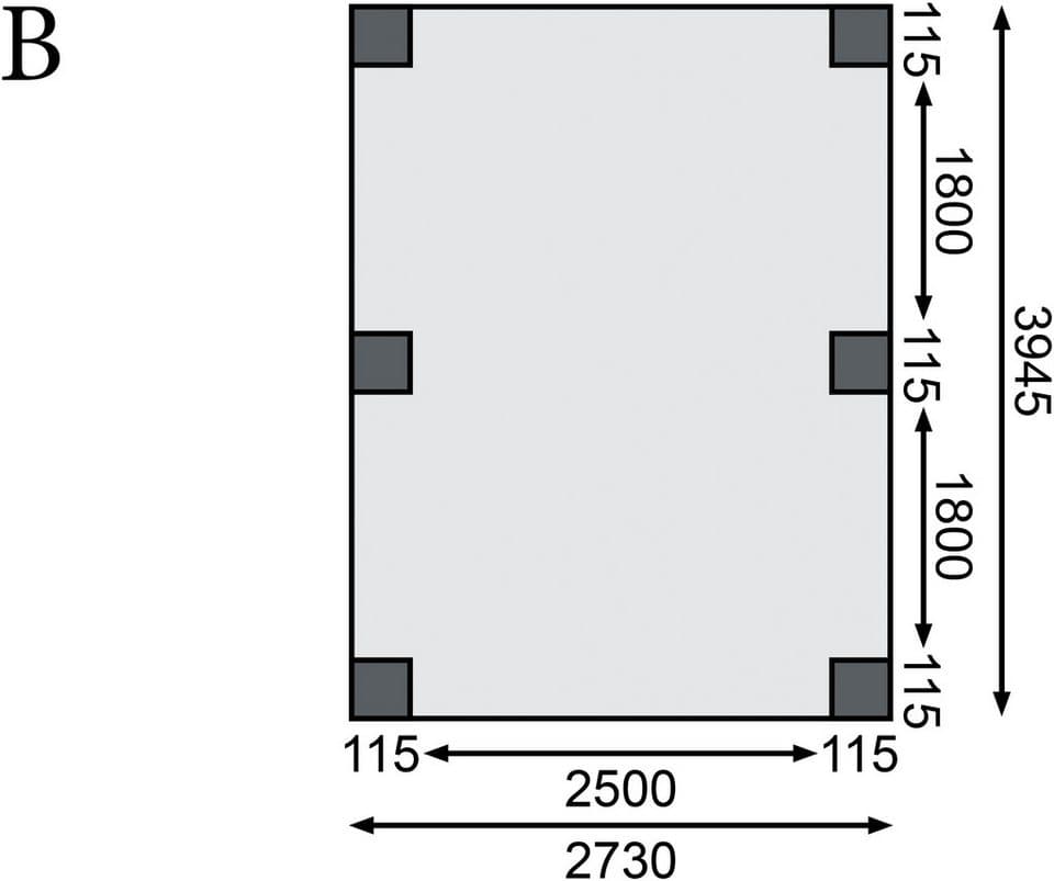 Karibu Einzelcarport Classic 1, BxT: 318x480 cm, 206 cm Einfahrtshöhe - Thumbnail 8