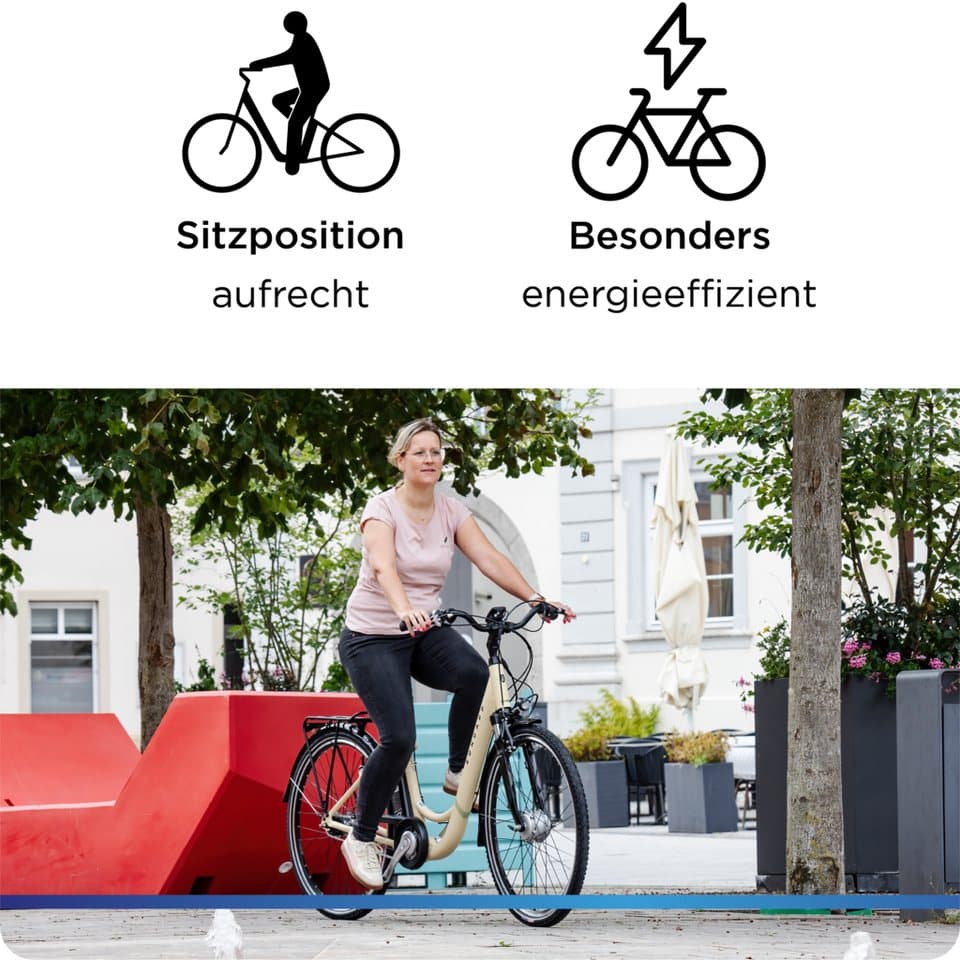 Zündapp E-Bike Cityrad Z517, 7 Gang, Nabenschaltung, Frontmotor, 531 Wh, E Bike Damenfahrrad 28 Zoll 155 - 190 cm mit 7 Gang Nabenschaltung - Thumbnail 6