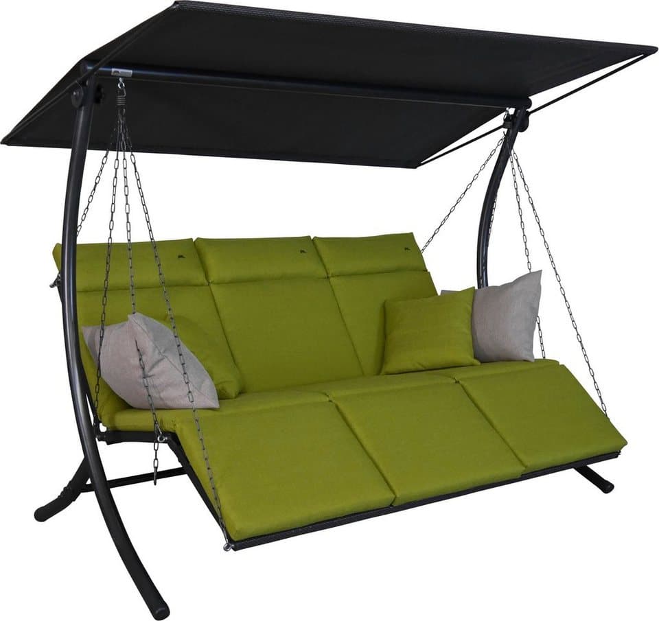 Angerer Freizeitmöbel Hollywoodschaukel Swing Smart lime, 3-Sitzer, Bettfunktion, wetterfest - Bild 1