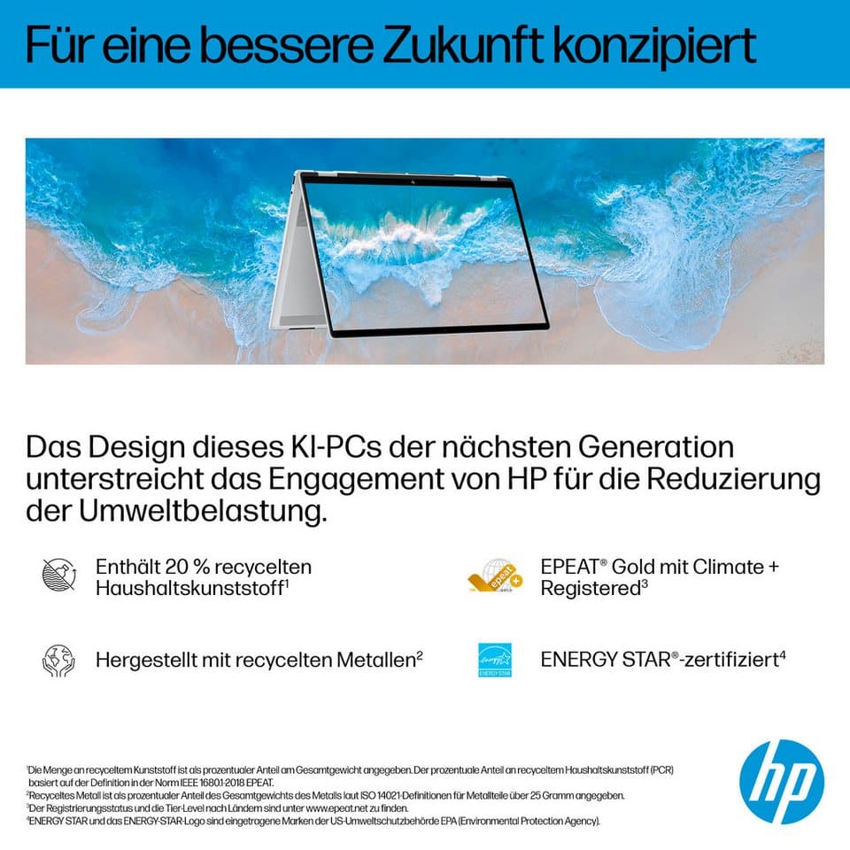 HP OmniBook X Flip 16-a0252ng Convertible Notebook (40,64 cm/16 Zoll, Intel Ultra 7 256V, ARC 140V, 16 GB, 512 GB SSD) - Thumbnail 18